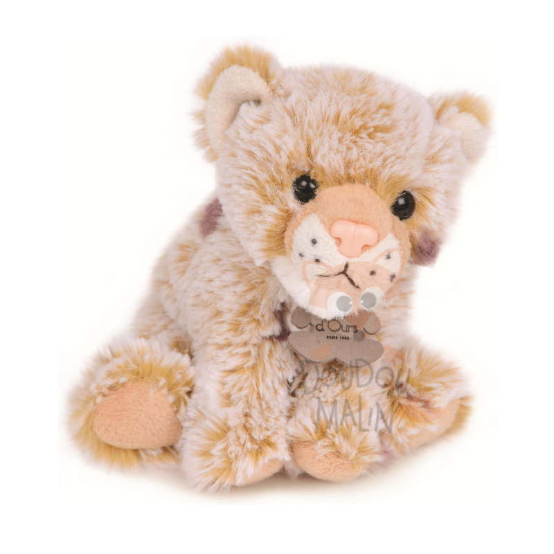  zanimoos peluche léopard marron 15 cm 